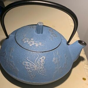 Teavana Blue and Silver Teapot
